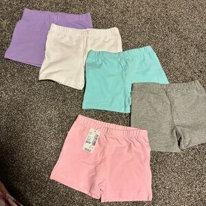 Girls XS Shorts Lot – 5 Pack, Size 4, Assorted Colors - NWT